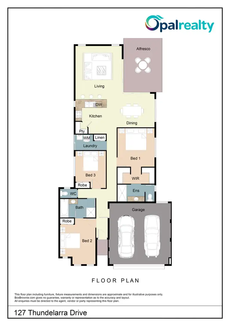 Floorplan of Homely house listing, 127 Thundelarra Drive, Golden Bay WA 6174