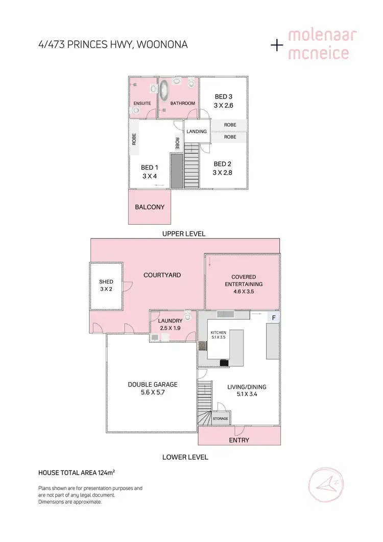 Floorplan of Homely townhouse listing, 4/473 Princes Highway, Woonona NSW 2517