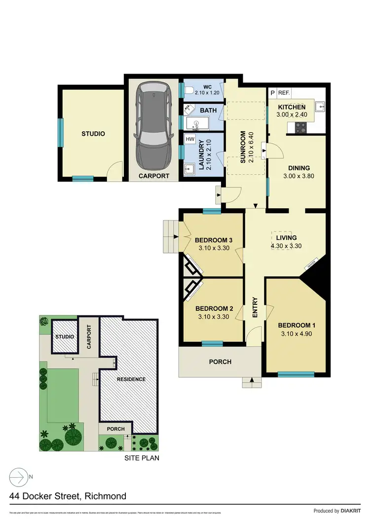 Floorplan of Homely house listing, 44 Docker Street, Richmond VIC 3121
