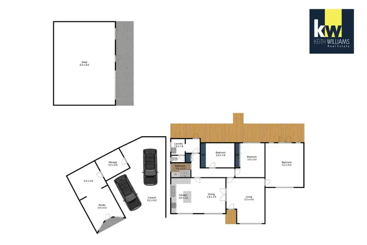 Floorplan of Homely house listing, 3 Evelyn Court, Traralgon VIC 3844