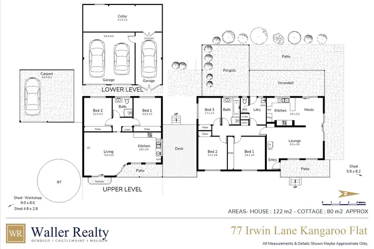 Floorplan of Homely house listing, 77 Irwin Lane, Kangaroo Flat VIC 3555