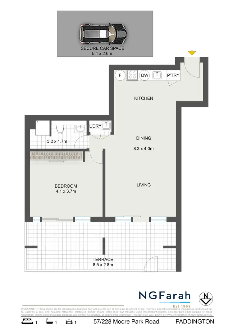 Floorplan of Homely apartment listing, 57/228 Moore Park Road, Paddington NSW 2021