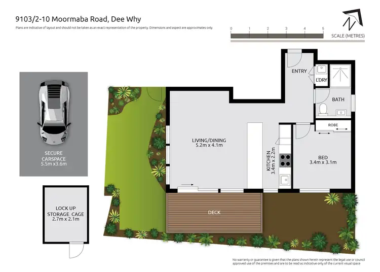 Floorplan of Homely apartment listing, 9103/2-10 Mooramba Road, Dee Why NSW 2099
