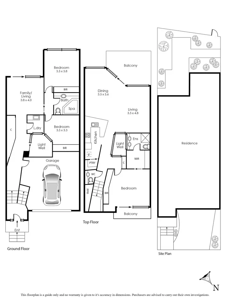 Floorplan of Homely townhouse listing, 15 The Waterfront, Bonbeach VIC 3196