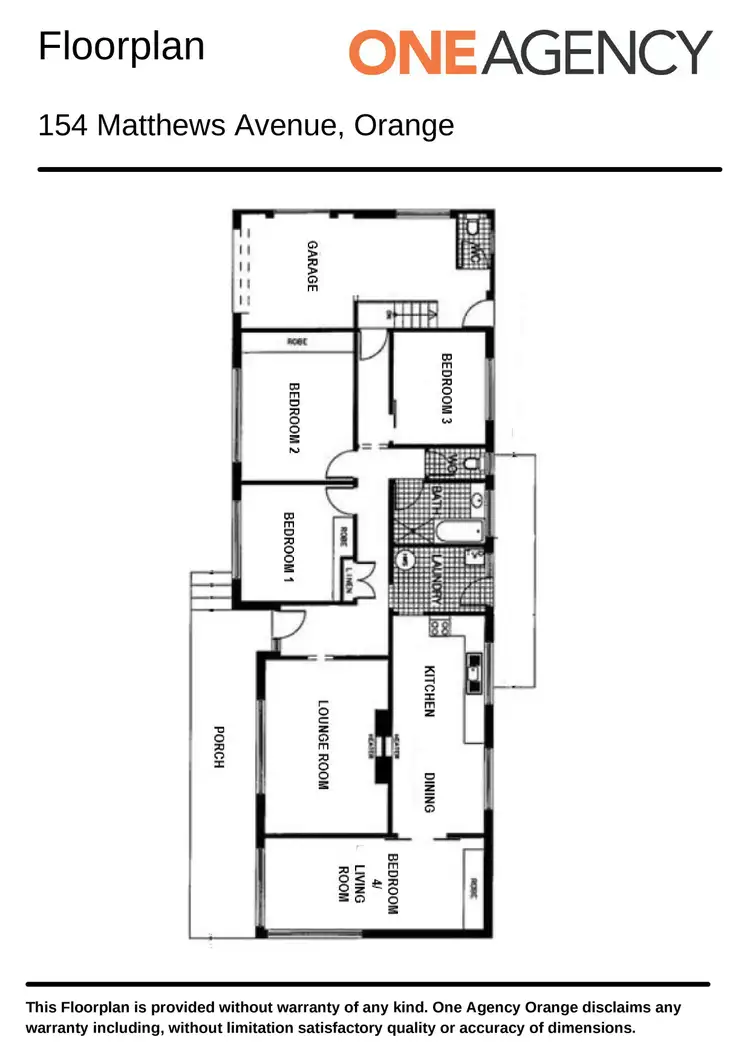 Floorplan of Homely house listing, 154 Matthews Avenue, Orange NSW 2800