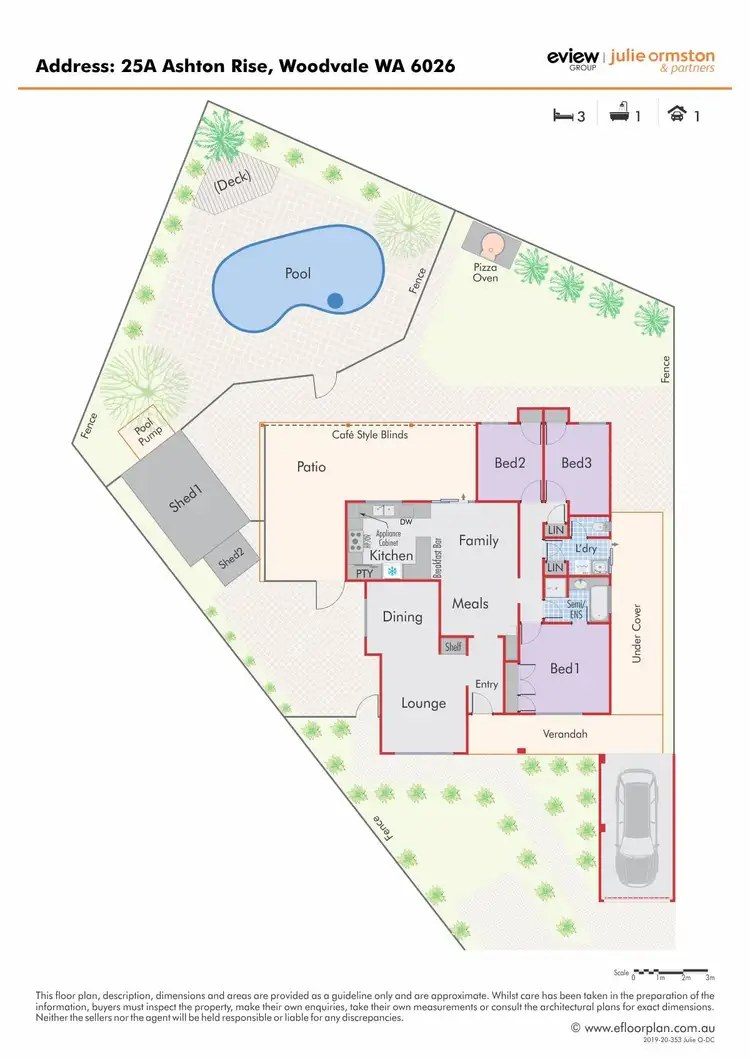 Floorplan of Homely house listing, 25A Ashton Rise, Woodvale WA 6026