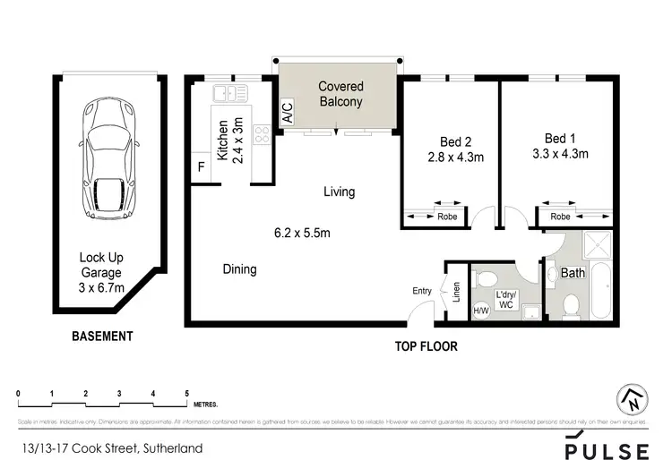 Floorplan of Homely apartment listing, 13/13-17 Cook Street, Sutherland NSW 2232