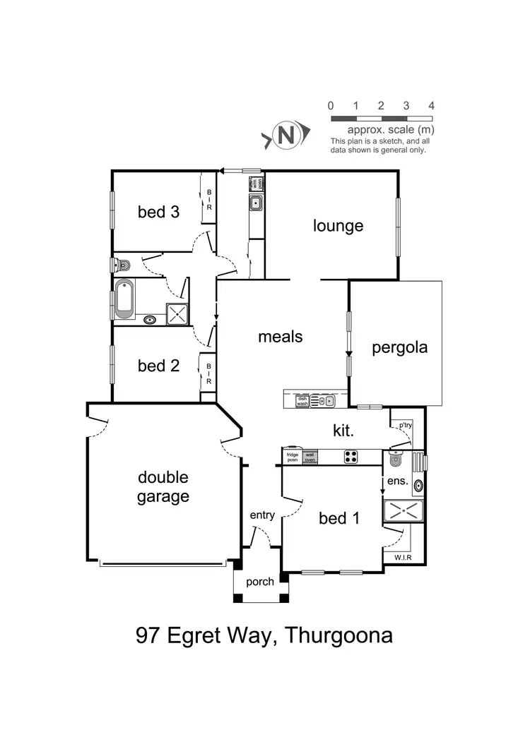 Floorplan of Homely house listing, 97 Egret Way, Thurgoona NSW 2640