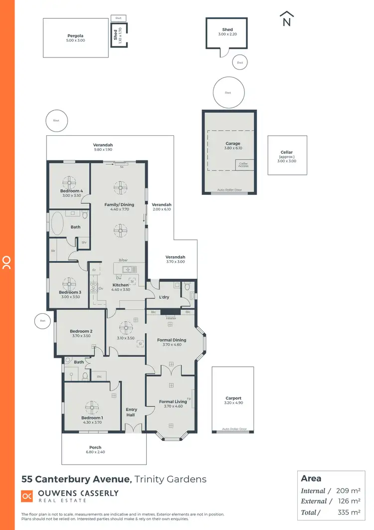 Floorplan of Homely house listing, 55 Canterbury Avenue, Trinity Gardens SA 5068