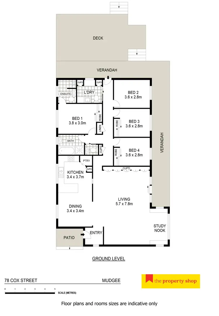Floorplan of Homely house listing, 78 Cox Street, Mudgee NSW 2850