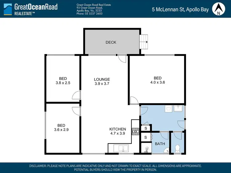 Floorplan of Homely house listing, 5 McLennan Street, Apollo Bay VIC 3233