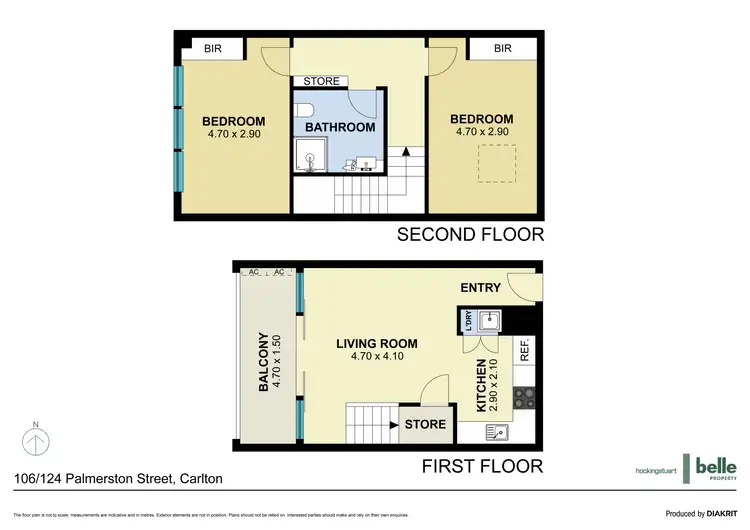 Floorplan of Homely apartment listing, 106/124 Palmerston Street, Carlton VIC 3053