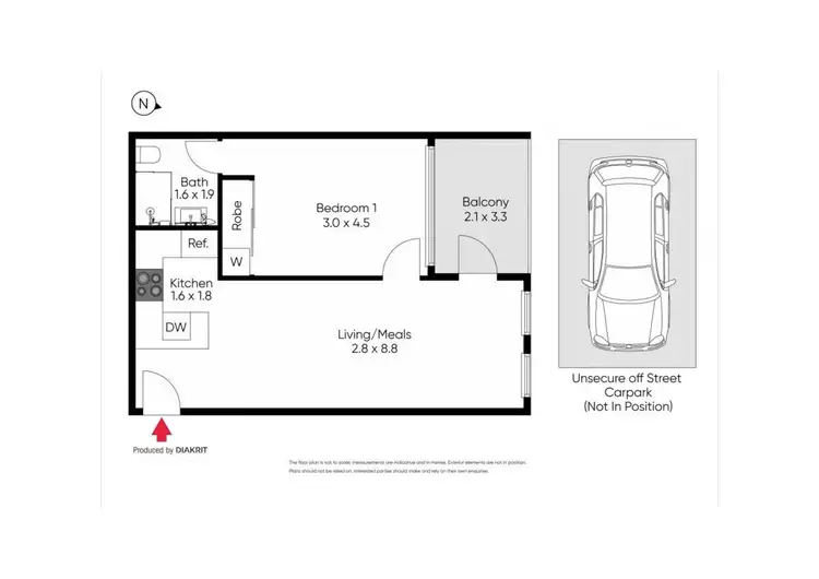 Floorplan of Homely apartment listing, 204/445 Royal Parade, Parkville VIC 3052