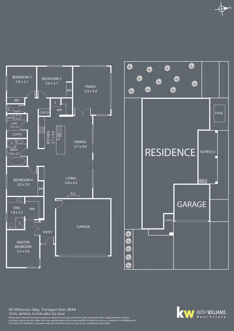 Floorplan of Homely house listing, 30 Wilkerson Way, Traralgon VIC 3844