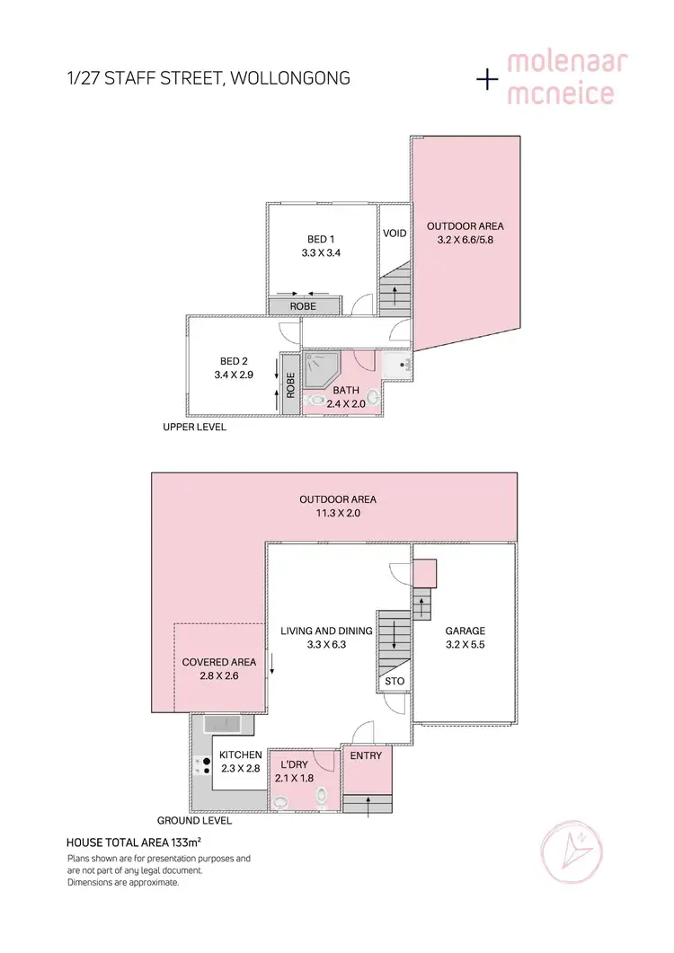 Floorplan of Homely townhouse listing, 1/27 Staff Street, Wollongong NSW 2500