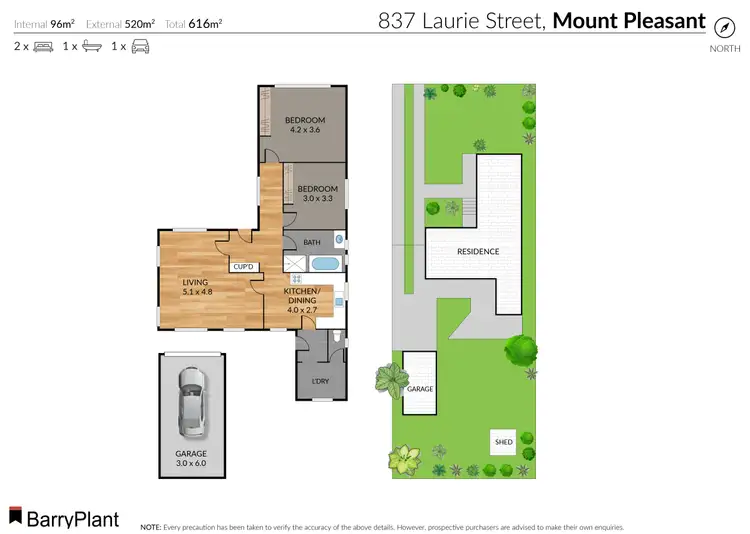 Floorplan of Homely house listing, 837 Laurie Street, Mount Pleasant VIC 3350