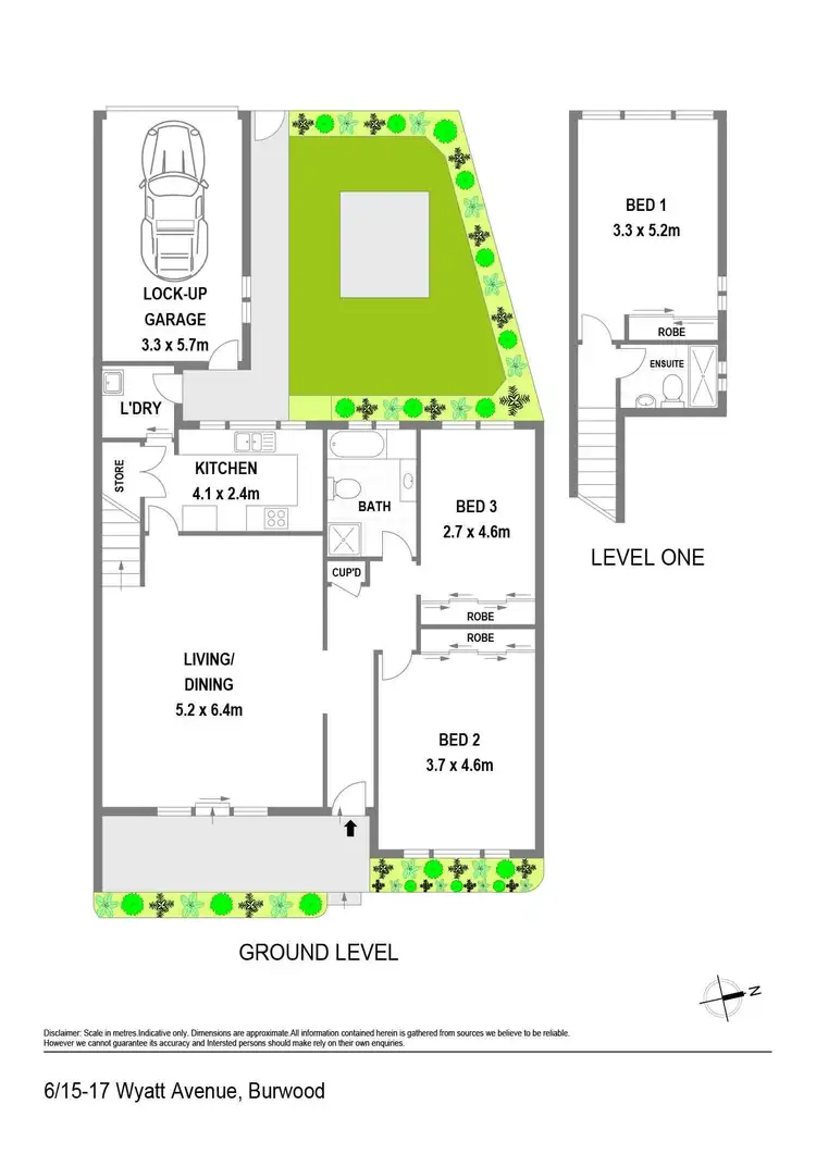 Floorplan of Homely townhouse listing, 6/15-17 Wyatt Avenue, Burwood NSW 2134
