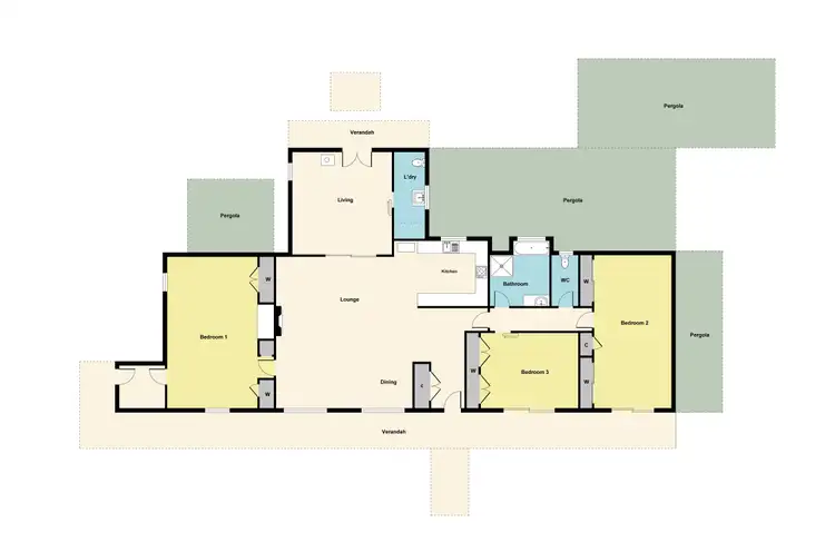 Floorplan of Homely house listing, 33 Nicholls Road - Daisy Hill - Via, Maryborough VIC 3465
