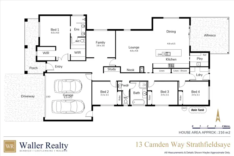 Floorplan of Homely house listing, 13 Camden Way, Strathfieldsaye VIC 3551