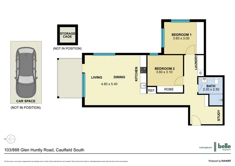 Floorplan of Homely apartment listing, 103/888 Glen Huntly Road, Caulfield South VIC 3162