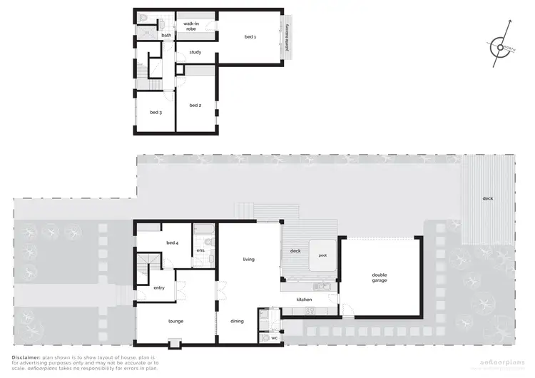 Floorplan of Homely semi-detached listing, 8 Bidwill Close, Yarralumla ACT 2600
