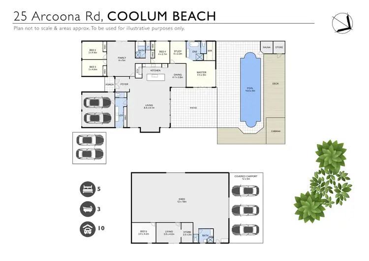 Floorplan of Homely house listing, 25 Arcoona Road, Coolum Beach QLD 4573