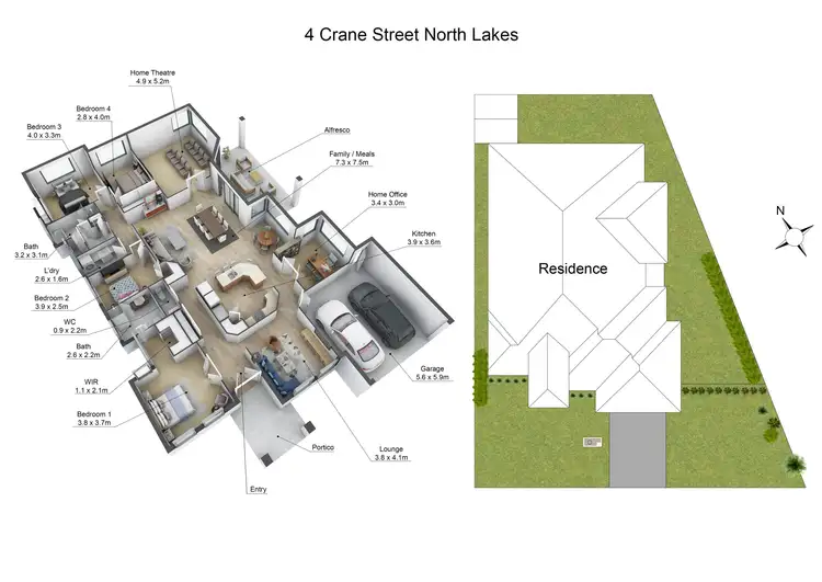Floorplan of Homely house listing, 4 Crane Street, North Lakes QLD 4509