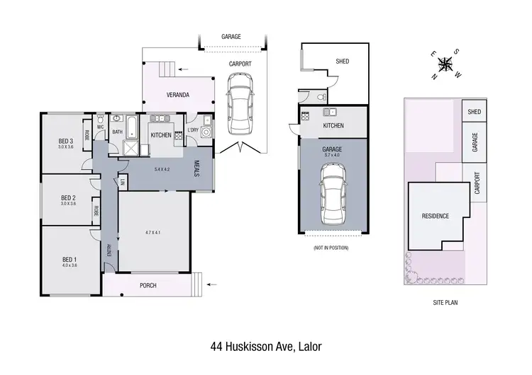 Floorplan of Homely house listing, 44 Huskisson Avenue, Lalor VIC 3075