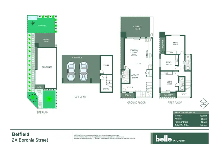 Floorplan of Homely semi-detached listing, 2B Boronia Street, Belfield NSW 2191
