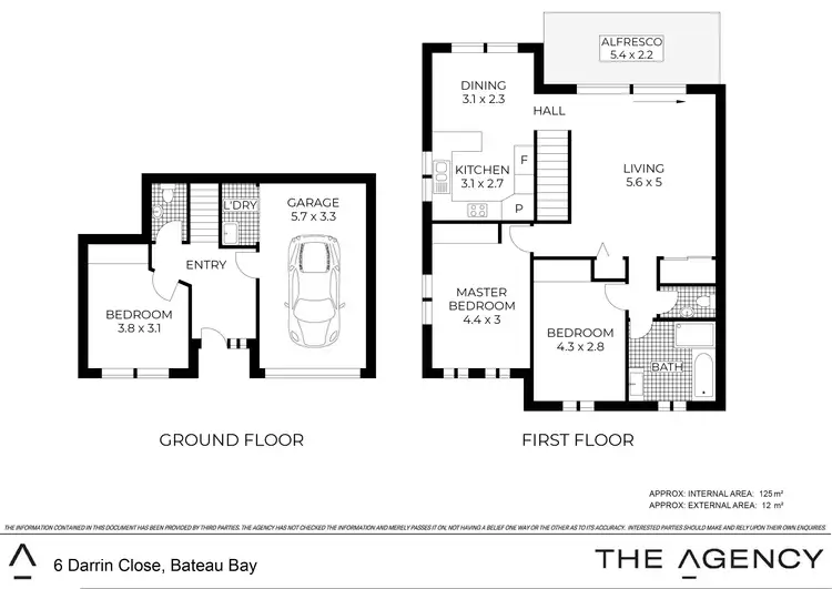 Floorplan of Homely townhouse listing, 1/6 Darrin Close, Bateau Bay NSW 2261