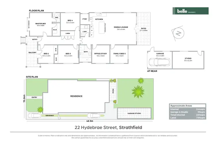 Floorplan of Homely house listing, 22 Hydebrae Street, Strathfield NSW 2135