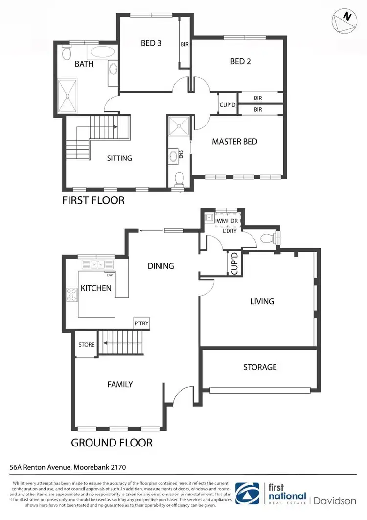 Floorplan of Homely house listing, 56A Renton Avenue, Moorebank NSW 2170
