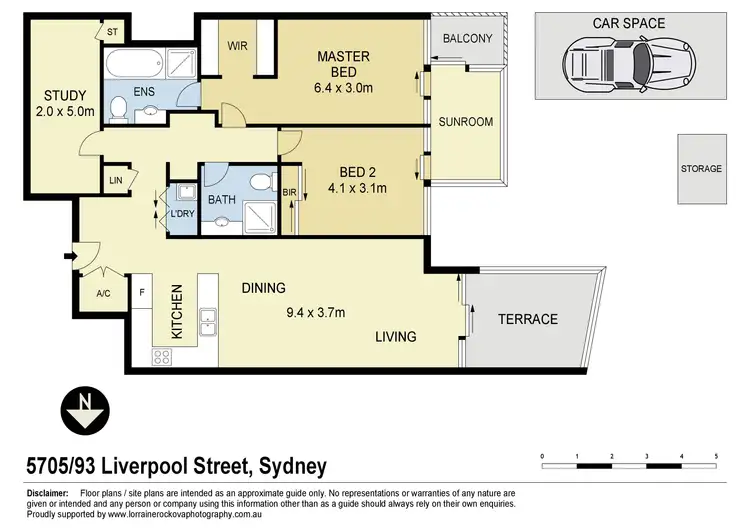 Floorplan of Homely apartment listing, 5705/93 Liverpool Street, Sydney NSW 2000