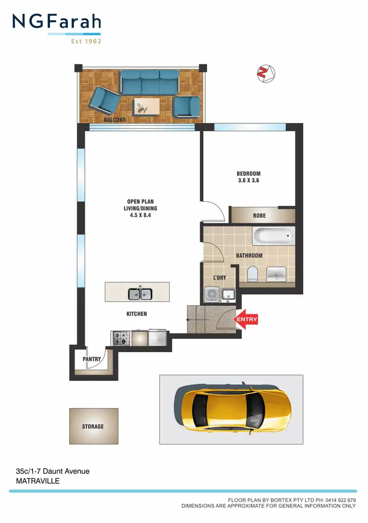 Floorplan of Homely apartment listing, 35C/1-7 Daunt Avenue, Matraville NSW 2036