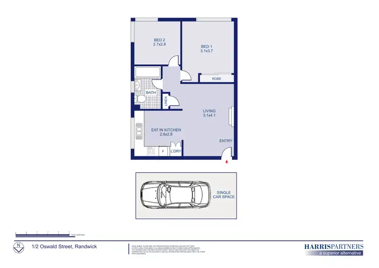 Floorplan of Homely apartment listing, 1/2-4 Oswald Street, Randwick NSW 2031