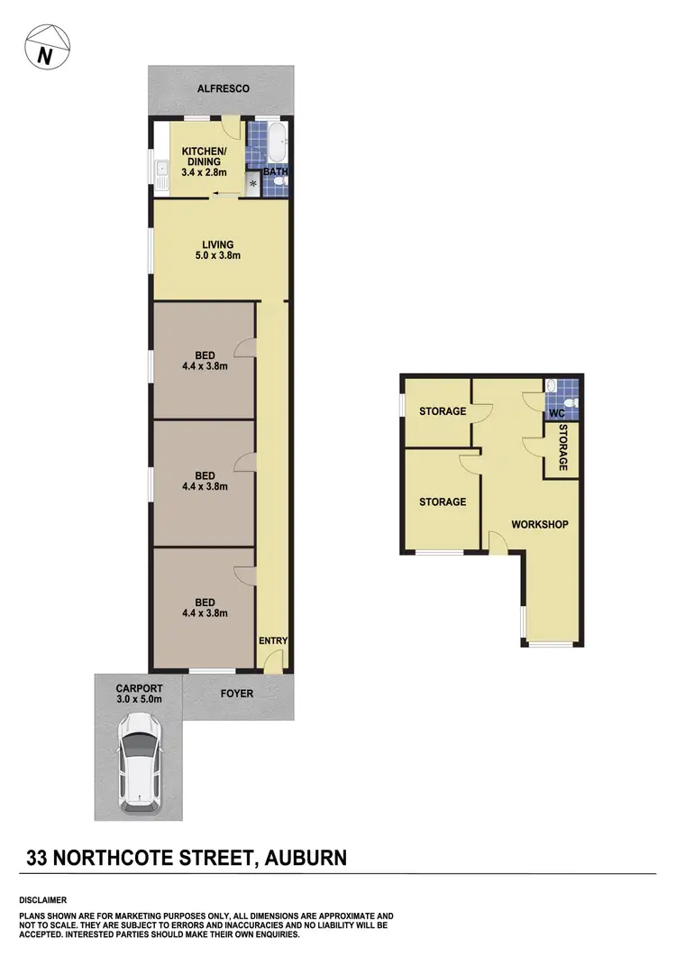 Floorplan of Homely house listing, 33 Northcote Street, Auburn NSW 2144