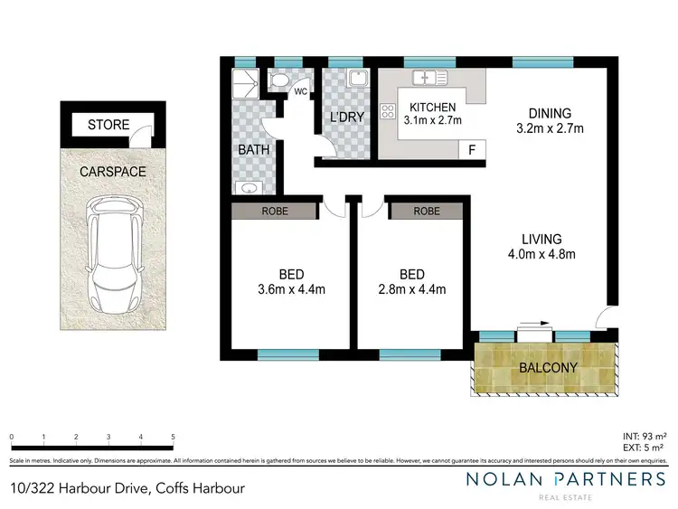 Floorplan of Homely unit listing, 10/322 Harbour Drive, Coffs Harbour NSW 2450