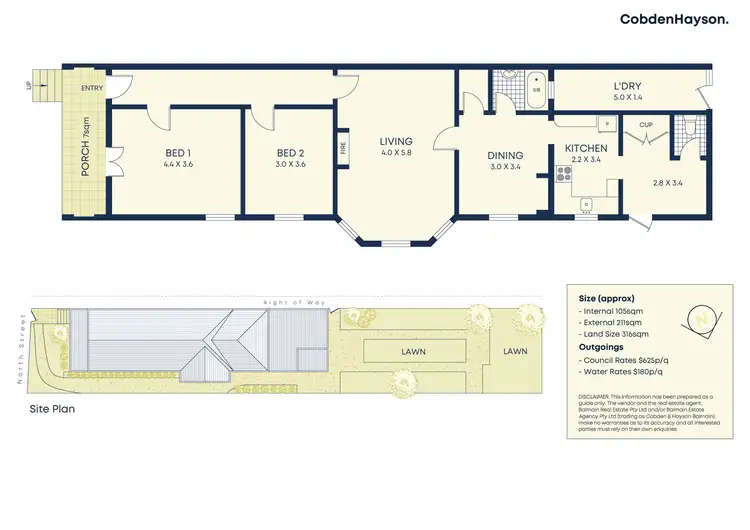 Floorplan of Homely house listing, 14 North Street, Balmain NSW 2041