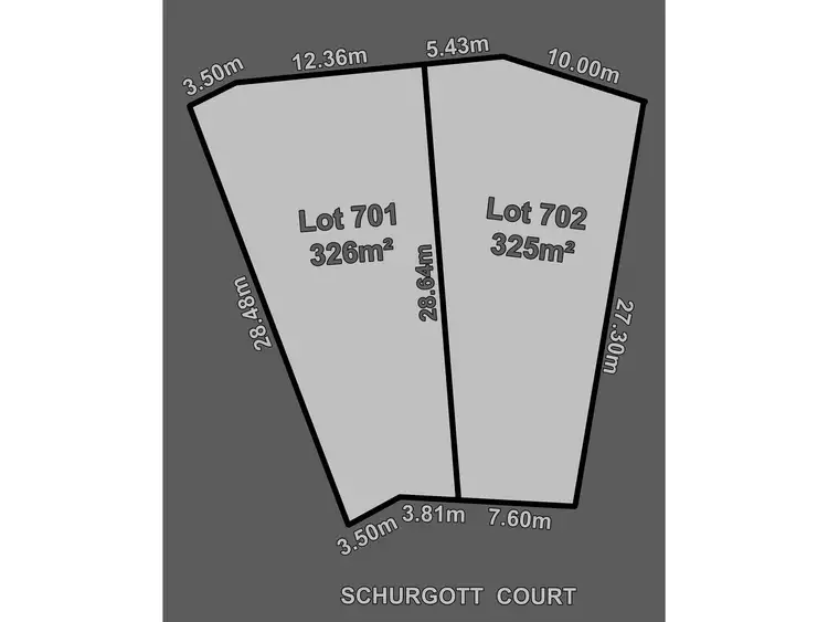 Floorplan of Homely land listing, 5 Schurgott Court, Happy Valley SA 5159