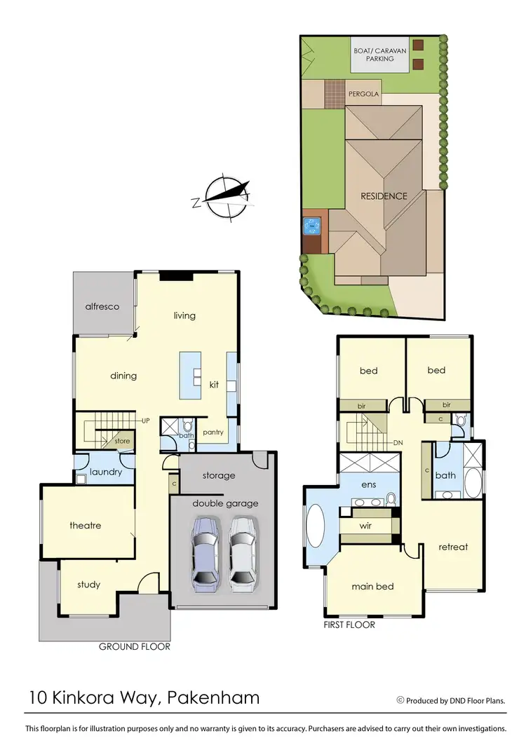 Floorplan of Homely house listing, 10 Kinkora Way, Pakenham VIC 3810