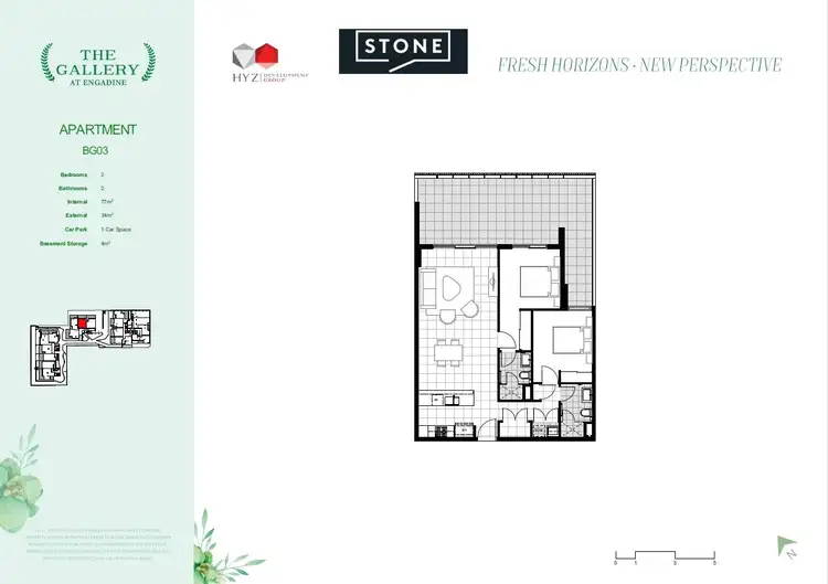 Floorplan of Homely apartment listing, BG03/1081 Old Princes Highway, Engadine NSW 2233