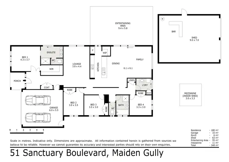Floorplan of Homely house listing, 51 Sanctuary Boulevard, Maiden Gully VIC 3551