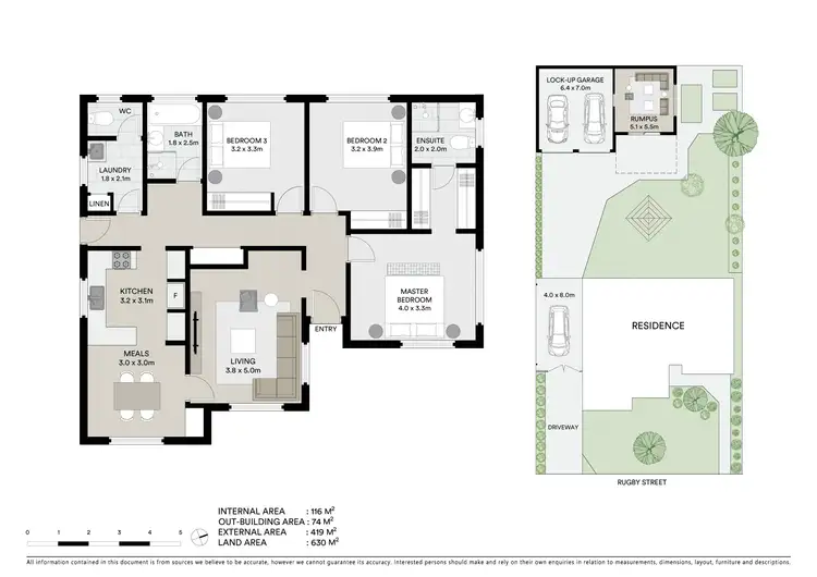 Floorplan of Homely house listing, 5 Rugby Street, Wendouree VIC 3355