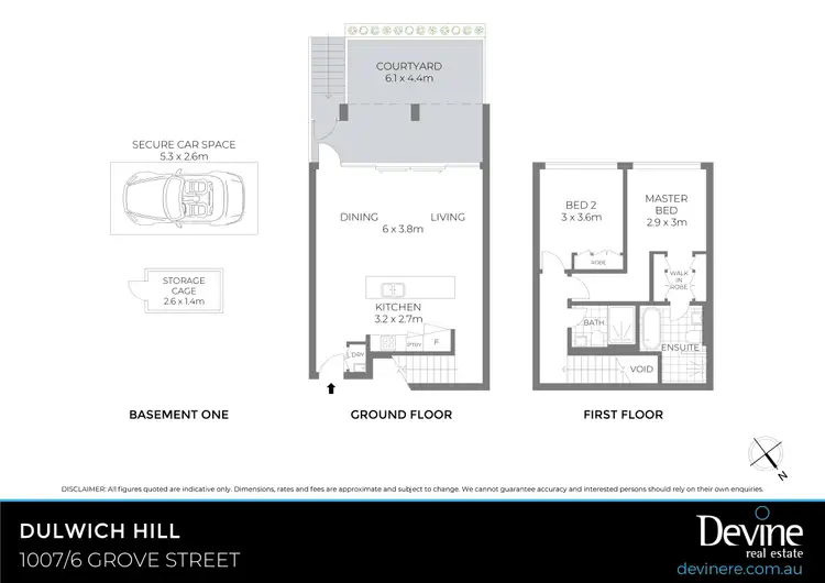 Floorplan of Homely unit listing, 1007/6 Grove Street, Dulwich Hill NSW 2203