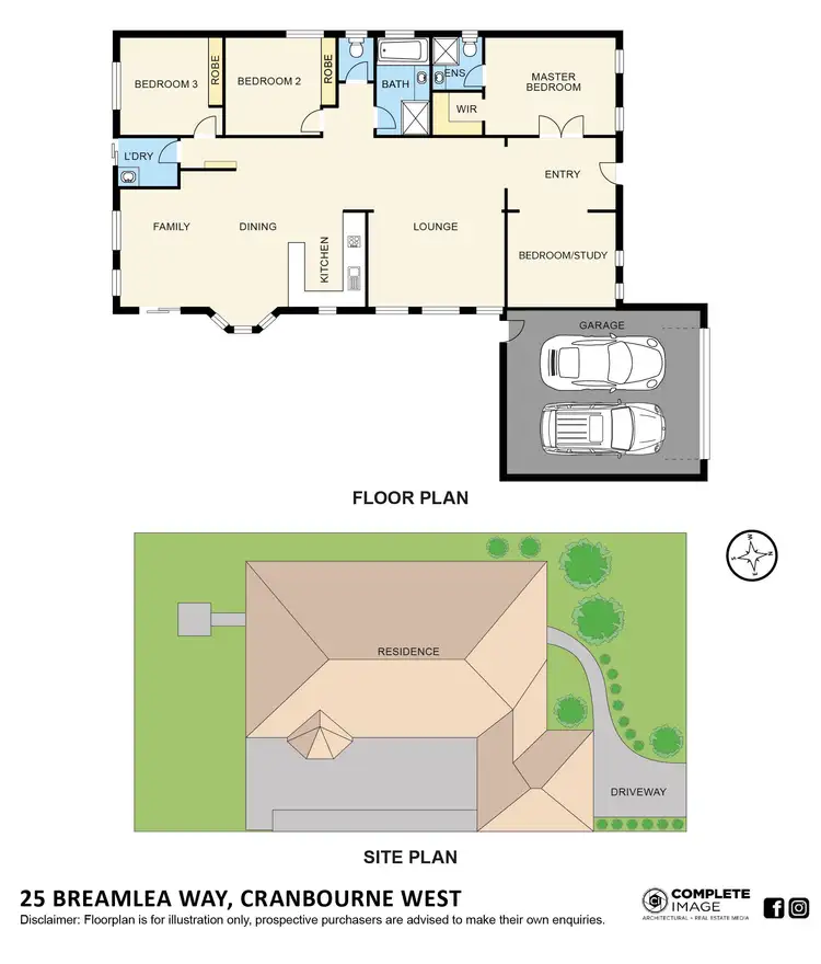 Floorplan of Homely house listing, 25 Breamlea Way, Cranbourne West VIC 3977
