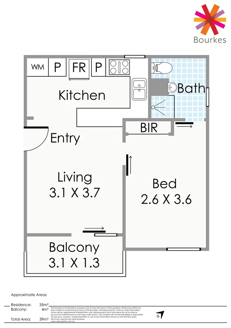 Floorplan of Homely apartment listing, 31/53 Leonard Street, Victoria Park WA 6100