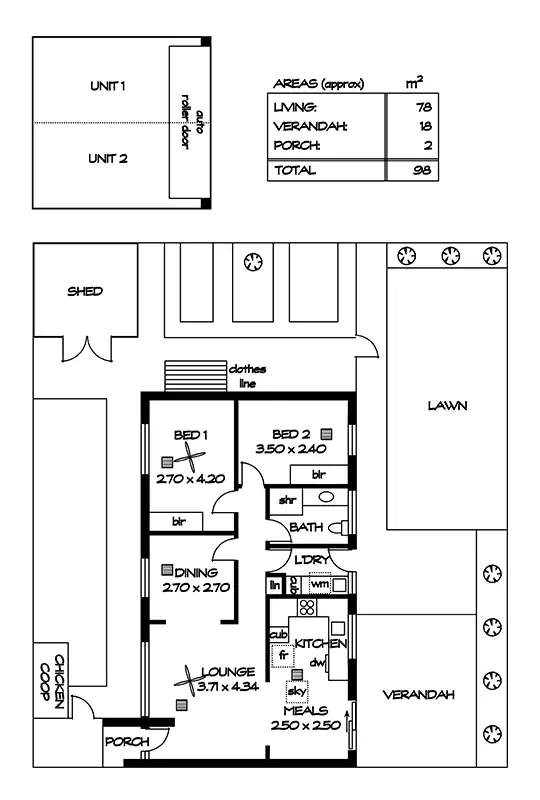Floorplan of Homely house listing, 2/27 Barnes Avenue, Northfield SA 5085