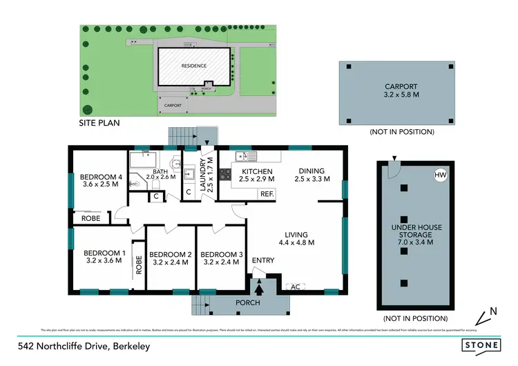 Floorplan of Homely house listing, 542 Northcliffe Drive, Berkeley NSW 2506