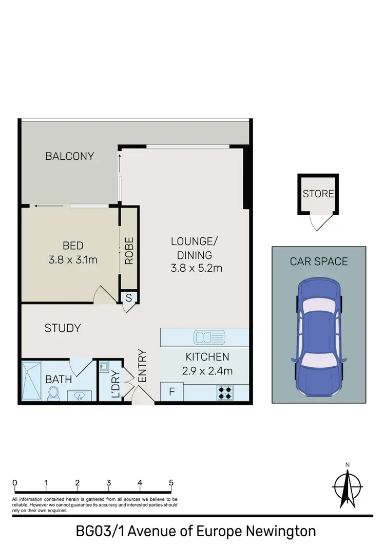 Floorplan of Homely apartment listing, BG03/1 Avenue Of Europe, Newington NSW 2127