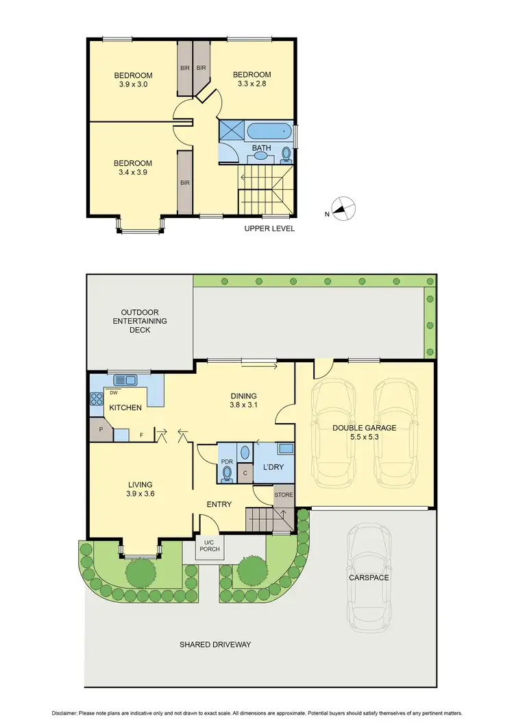 Floorplan of Homely townhouse listing, 3/241 Keilor Road, Essendon VIC 3040